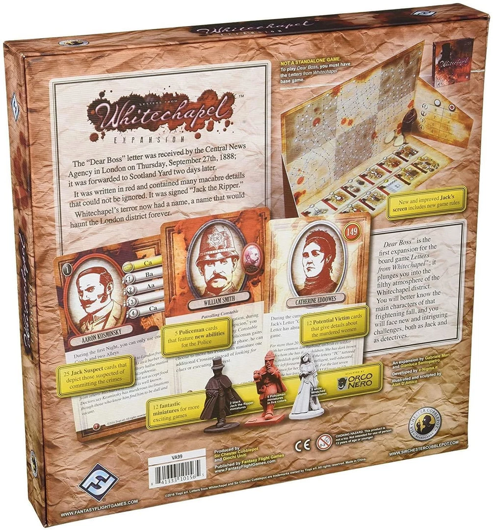 Letters From Whitechapel: Dear Boss Tabletop 4 Letters From Whitechapel: Dear Boss Tabletop