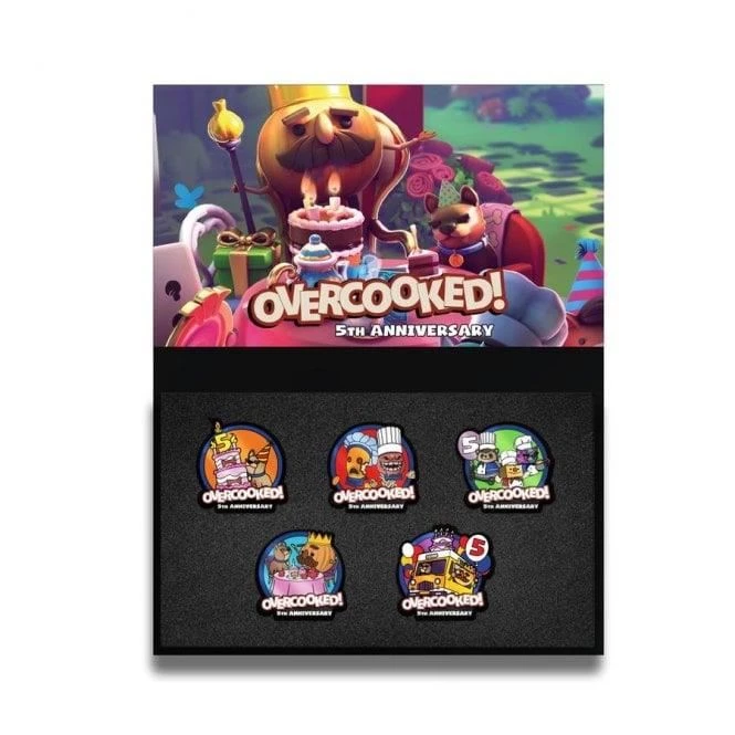 Home & Gifts Pinfinity Overcooked 5th Anniversary AR Pin Badge Set 4 Home & Gifts Pinfinity Overcooked 5th Anniversary AR Pin Badge Set