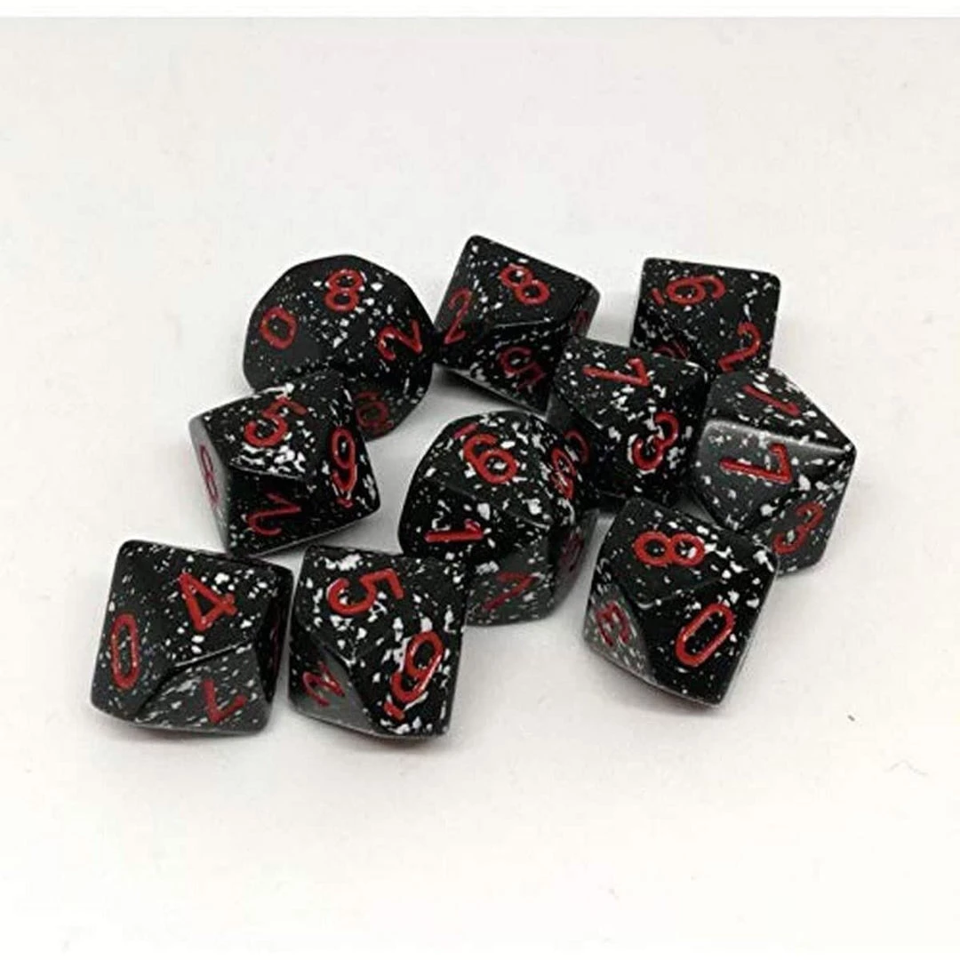 Chessex Speckled Space Set Of Ten D10 Dice 4 Chessex Speckled Space Set Of Ten D10 Dice
