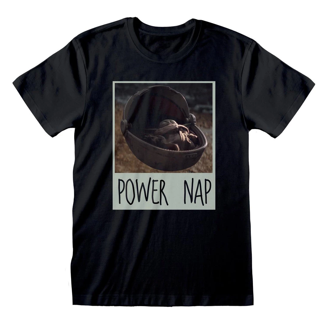 Star Wars Film & TV The Mandalorian - Unisex 'Power Nap' T 3 Star Wars Film & TV The Mandalorian - Unisex 'Power Nap' T