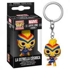 Marvel: Lucha Libre Home & Gifts POP Keychain: Marvel Lucha Libre - Captain Marvel