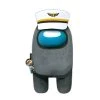 Among Us Black Crewmate W/ Captain Hat 12" Plush