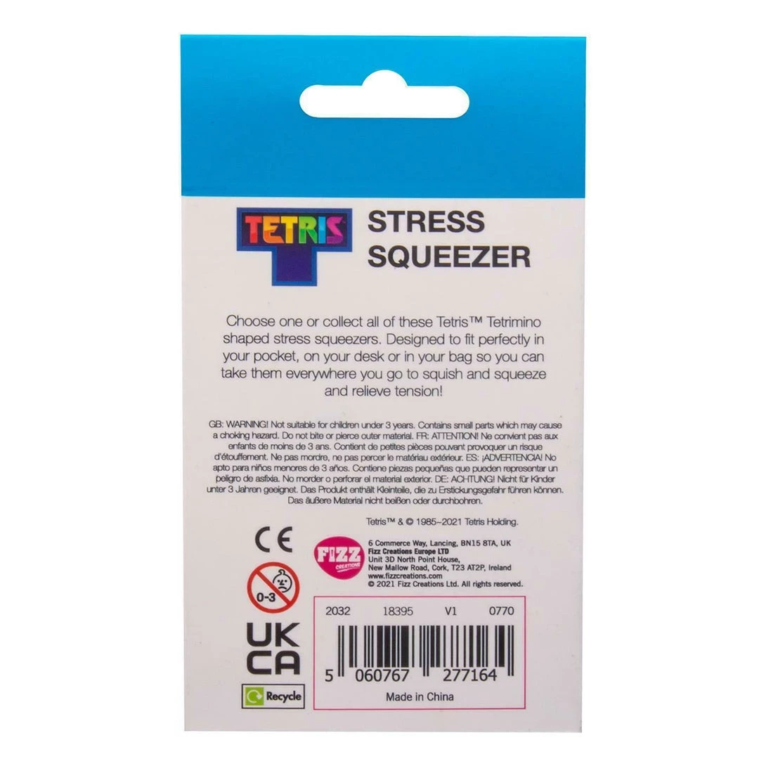 Gaming Tetris Stress Toy Purple T 4 Gaming Tetris Stress Toy Purple T