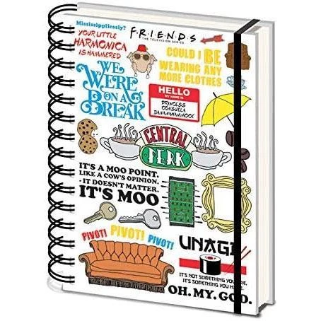 Film & TV Friends - Infographic A5 Wiro Notebook 4 Film & TV Friends - Infographic A5 Wiro Notebook