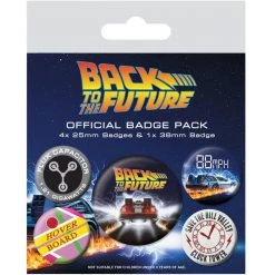 Back To The Future Film & TV BTTF (DELOREAN) BADGEPACK