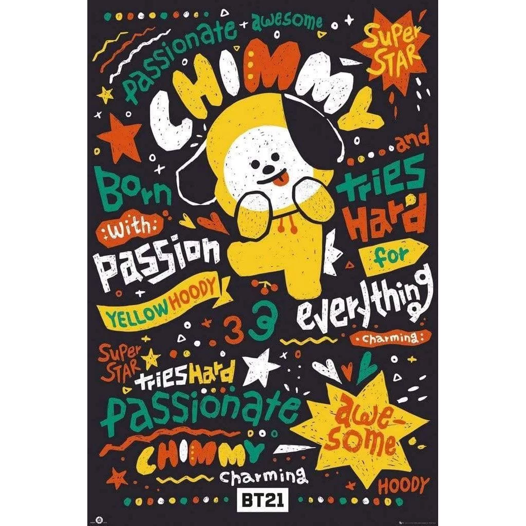 BTS Home & Gifts BT21 Chimmy Maxi Poster 48 3 BTS Home & Gifts BT21 Chimmy Maxi Poster 48