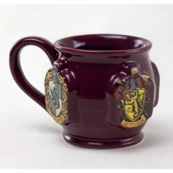 Harry Potter Film & TV 3D Cauldron Mug - Hogwarts Crests