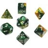 Chessex Gemini Poly 7 Set Gold-Green/