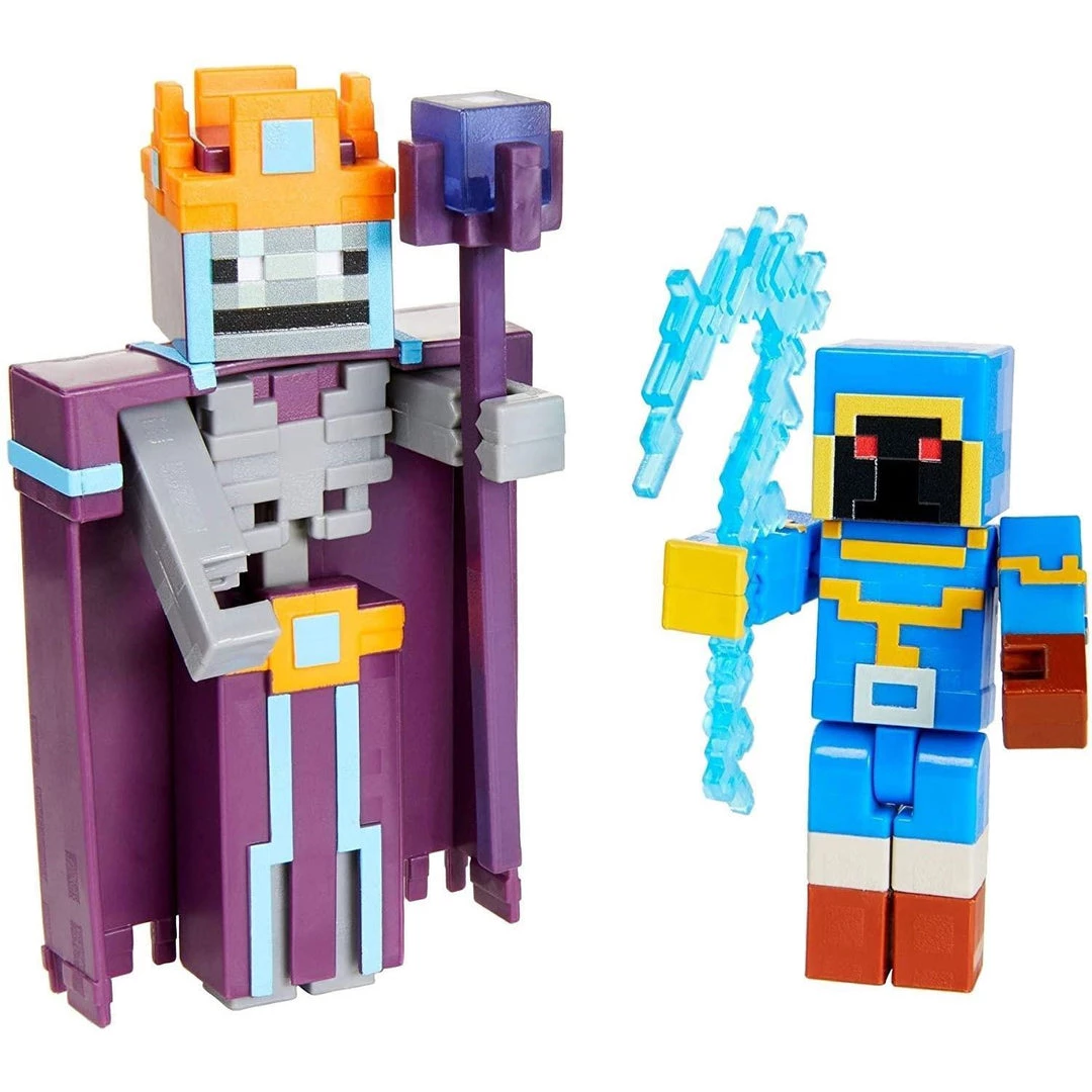 Minecraft Dungeons Redstone Stax & Skeleton Action Figure 2 Pack Gaming 7 Minecraft Dungeons Redstone Stax & Skeleton Action Figure 2 Pack Gaming