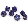Chessex Dice Scarab Poly 7-Die Set RBlue/G 2 Chessex Dice Scarab Poly 7-Die Set RBlue/G