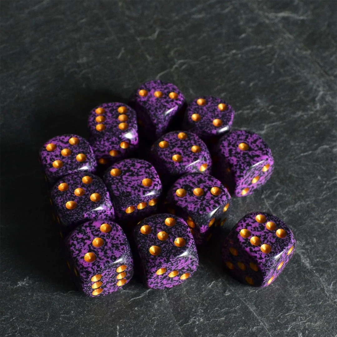 Chessex Hurricane Speckled D6 Set 3 Chessex Hurricane Speckled D6 Set