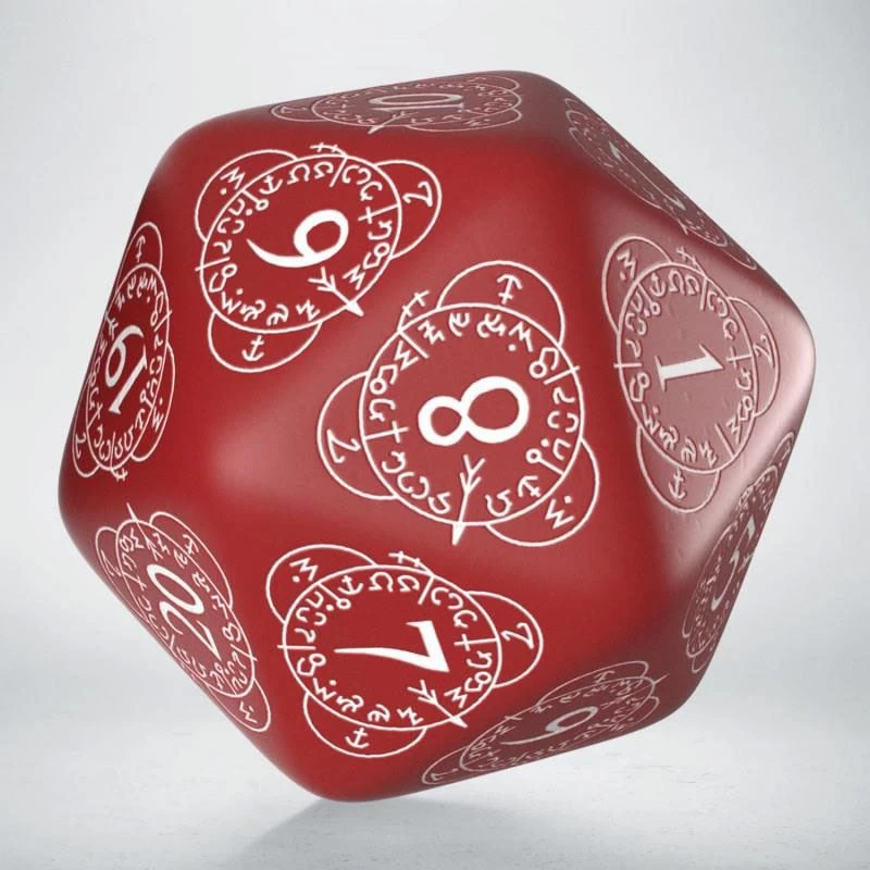 Q-Workshop D20 Level Counter Red & White Dice Tabletop 3 Q-Workshop D20 Level Counter Red & White Dice Tabletop