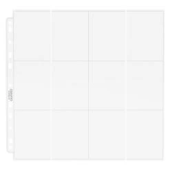 Ultimate Guard Quadrow 24-Pocket Pages (10pcs) - Clear