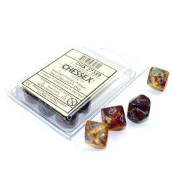 Chessex Nebula Primary/Blue Luminary Set Of Ten D10s Dice