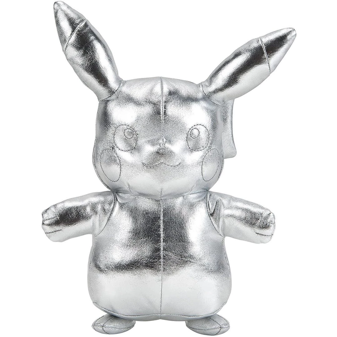 Pokemon Toys & Figures Pikachu 8" Silver Plush 4 Pokemon Toys & Figures Pikachu 8" Silver Plush