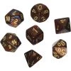 Chessex Tabletop Scarab Poly 7 Blue Blood/Gold
