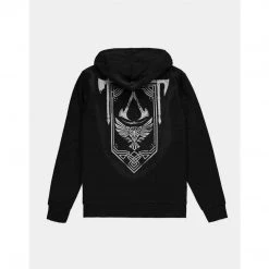 Geek-Aboo Assassin's Creed: Black Zip Crest Banner Hoodie 9 Geek-Aboo Assassin's Creed: Black Zip Crest Banner Hoodie