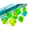 Chessex Lab Dice Gemini Plasma Green-Teal/Orange 7-Die Set 2 Chessex Lab Dice Gemini Plasma Green-Teal/Orange 7-Die Set