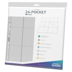 Ultimate Guard Quadrow 24-Pocket Pages (10pcs) - Clear
