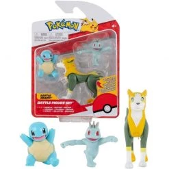 Pokemon Toys & Figures Squirtle, Machop & Boltund Battle Figurines 15 Pokemon Toys & Figures Squirtle, Machop & Boltund Battle Figurines