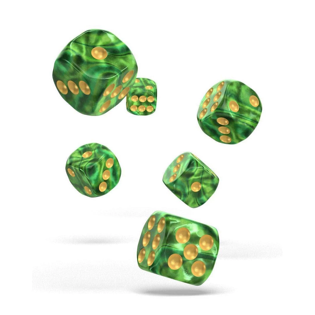 Oakie Doakie Dice Oakie Doakie 16mm D6 Set Of 12 - Gemdice, Jungle Tabletop 3 Oakie Doakie Dice Oakie Doakie 16mm D6 Set Of 12 - Gemdice, Jungle Tabletop
