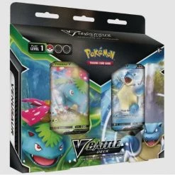 Pokemon TCG: Venusaur V & Blastoise V Battle Deck Bundle Anime & Manga