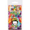 Film & TV Birds Of Prey Harley Quinn 'Caution' Keychain