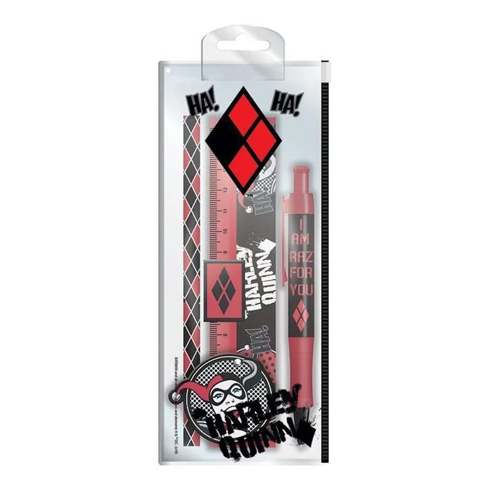 Batman Harley Quinn Retro Stationary Set 4 Batman Harley Quinn Retro Stationary Set