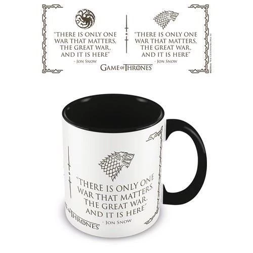 Game Of Thrones - Black Interior War Quote Mug Film & TV 4 Game Of Thrones - Black Interior War Quote Mug Film & TV