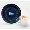 Back To The Future BTTF Car Mirror Mug & Plate 1 Back To The Future BTTF Car Mirror Mug & Plate