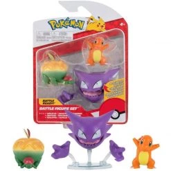 Pokemon Battle Figurine Set - Haunter, Charmander & Appletun