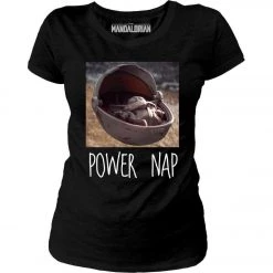 Star Wars The Mandalorian - Baby Yoda 'Power Nap' Ladies T-Shirt
