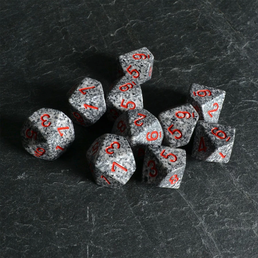 Chessex Speckled D10 Set Granite 4 Chessex Speckled D10 Set Granite