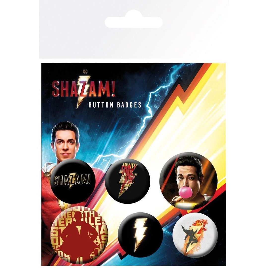 Shazam! Home & Gifts Shazam Badge Pack 4 Shazam! Home & Gifts Shazam Badge Pack