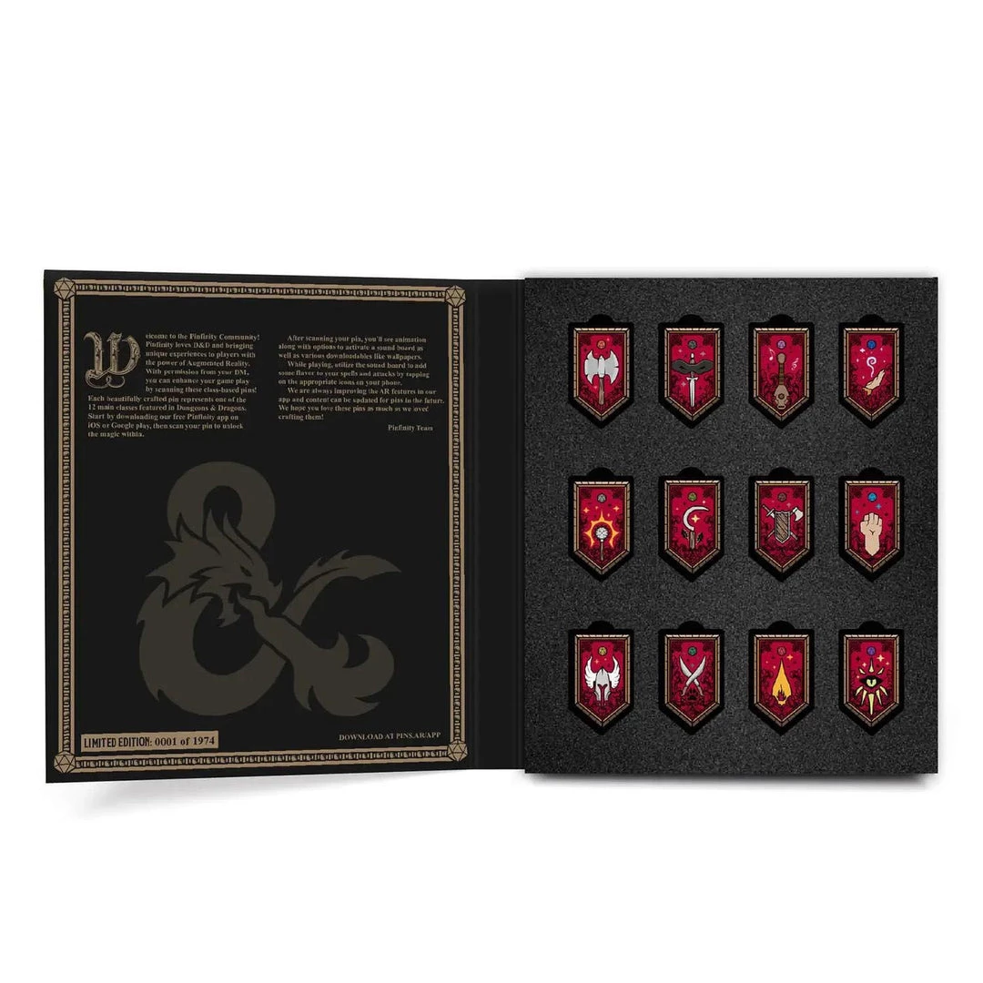 Tabletop Dungeons & Dragons - Limited Edition Augmented Reality Pin Set 4 Tabletop Dungeons & Dragons - Limited Edition Augmented Reality Pin Set