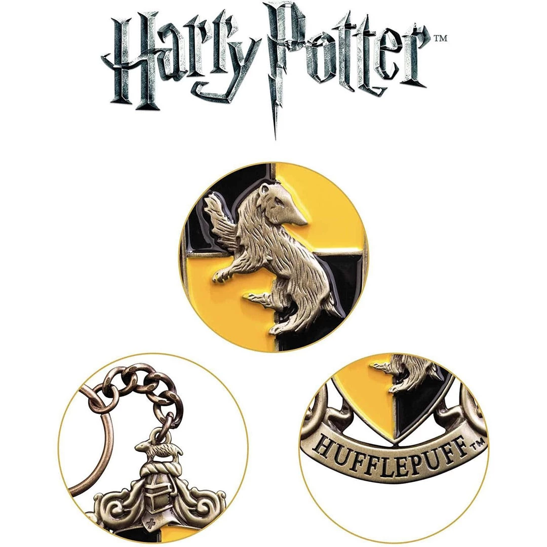 Harry Potter Hufflepuff 3D Crest Keychain Film & TV 6 Harry Potter Hufflepuff 3D Crest Keychain Film & TV