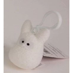 Studio Ghibli My Neighbour Totoro: White Plush Totoro Keychain