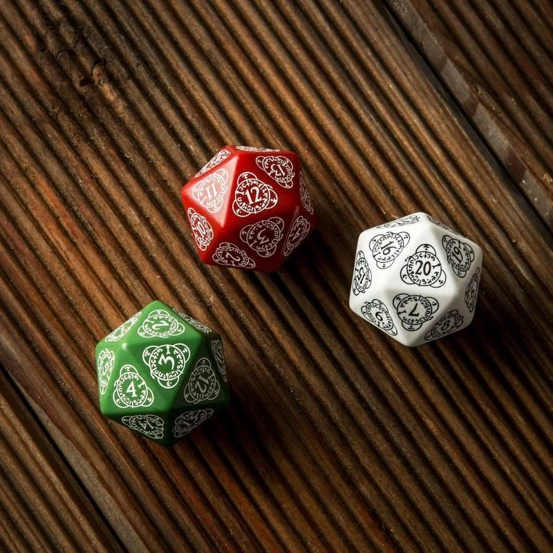 Q-Workshop D20 Level Counter Red & White Dice Tabletop 5 Q-Workshop D20 Level Counter Red & White Dice Tabletop