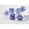 Chessex Nebula Black/White Polyhedral 7 Die Set Tabletop