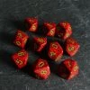 Chessex Speckled D10 Strawberry Dice Set