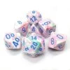 Chessex Tabletop Festive Pop Art W/ Blue Polyhedral 7 Dice Set 1 Chessex Tabletop Festive Pop Art W/ Blue Polyhedral 7 Dice Set