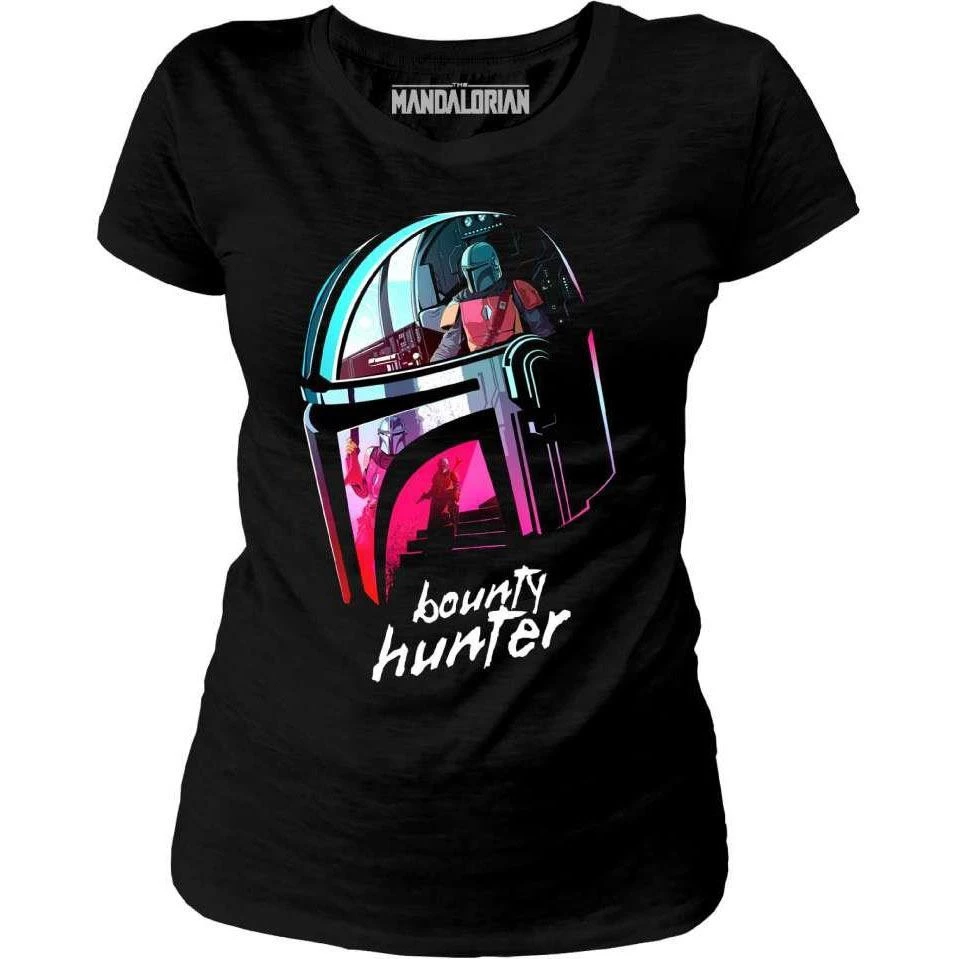 Star Wars The Mandalorian - Mandalorian - Helmet Ladies T-Shirt 3 Star Wars The Mandalorian - Mandalorian - Helmet Ladies T-Shirt
