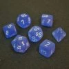 Chessex Frosted Poly 7-Die Set - Blue/White 1 Chessex Frosted Poly 7-Die Set - Blue/White