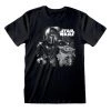 Film & TV The Mandalorian - Unisex 'The Mandalorian' Black And White T