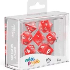 Oakie Doakie Dice Oakie Doakie - Translucent Red RPG Dice Set 7 Oakie Doakie Dice Oakie Doakie - Translucent Red RPG Dice Set