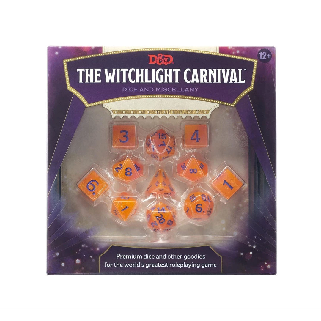 Tabletop Dungeons & Dragons: The Witchlight Carnival Dice - Wild Beyond The Witchlight: A Feywild Adventure Accessory Kit 10 Tabletop Dungeons & Dragons: The Witchlight Carnival Dice - Wild Beyond The Witchlight: A Feywild Adventure Accessory Kit