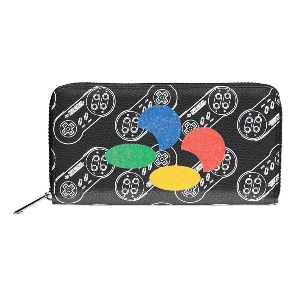 Nintendo SNES AOP Zip Around Wallet Gaming 3 Nintendo SNES AOP Zip Around Wallet Gaming