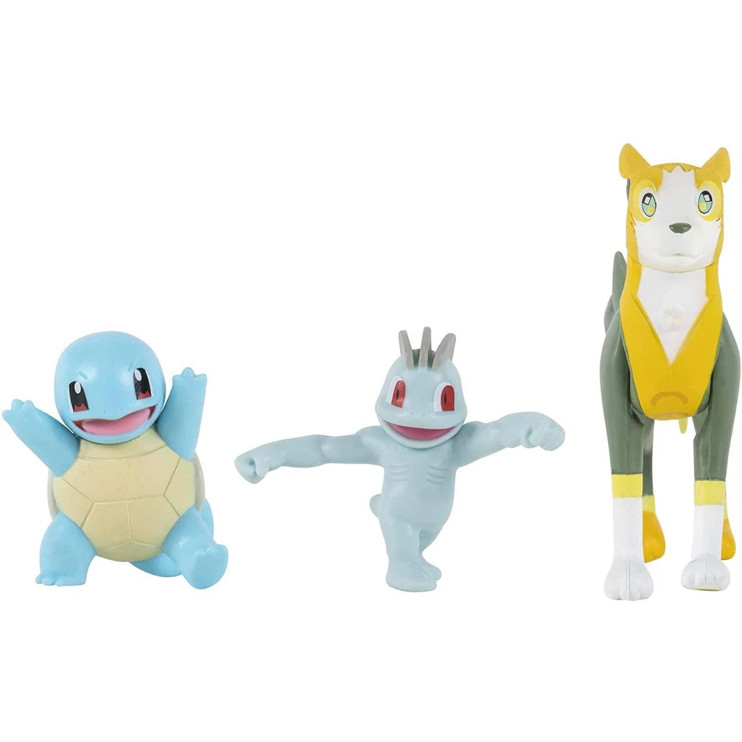 Pokemon Toys & Figures Squirtle, Machop & Boltund Battle Figurines 4 Pokemon Toys & Figures Squirtle, Machop & Boltund Battle Figurines