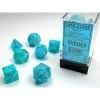 Chessex Cirrus Aqua/ Silver Poly 7 Tabletop