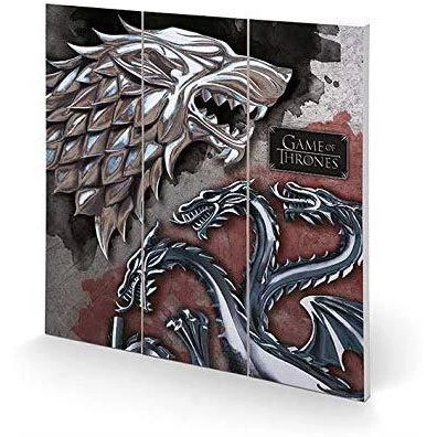 Film & TV Game Of Thrones - Star & Targaryen Wooden Print 3 Film & TV Game Of Thrones - Star & Targaryen Wooden Print